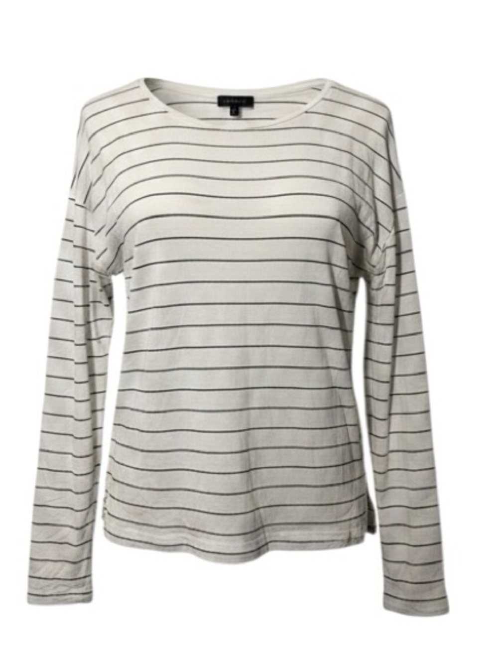Armani Jeans Iconic Striped Long Sleeve T-Shirt - Lightweight Everyday Top